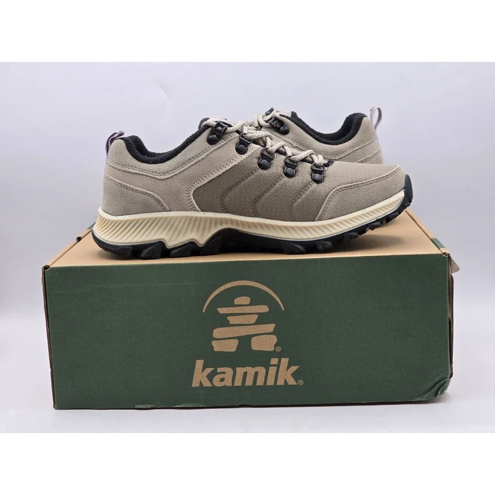 Kamik Women's Terrain Fall Shoes Waterproof -suede Upper - Gray Green - Sz 7 NIB